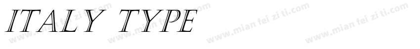 italy type字体转换